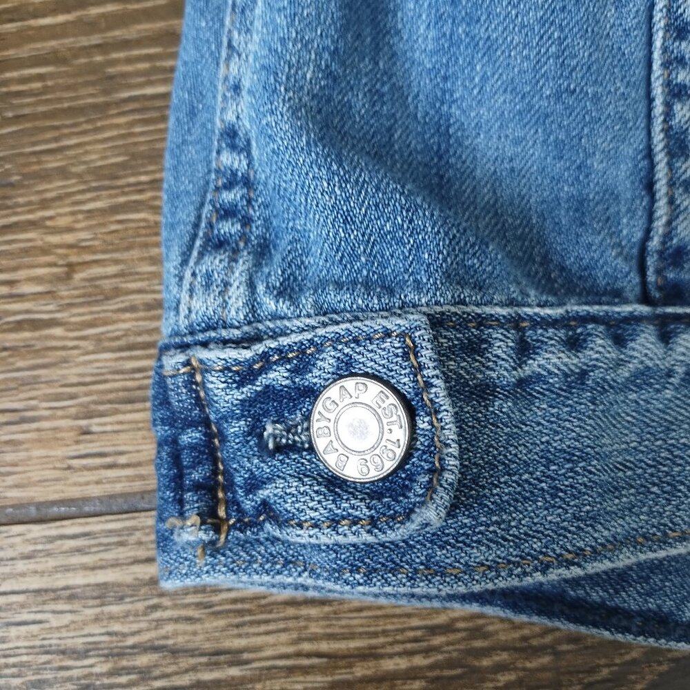GAP Organic MF Medium Light Denim Jacket | Size 18-24 months - Picture 10 of 14